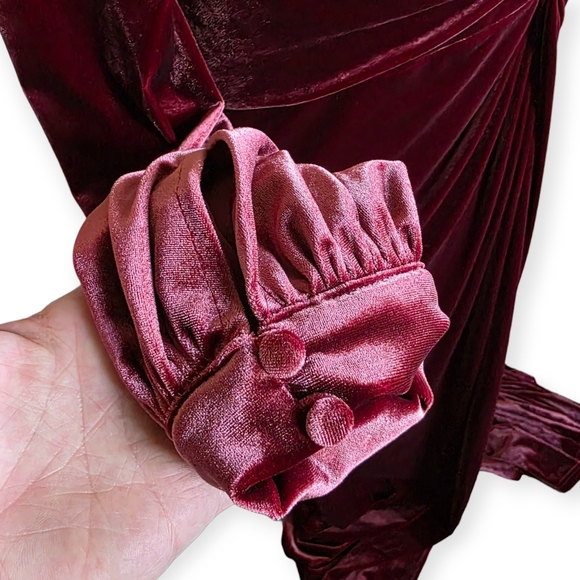 NWT Revelry Aurora Velvet Dress, Romantic Rose, Size 12 - Picture 7 of 16